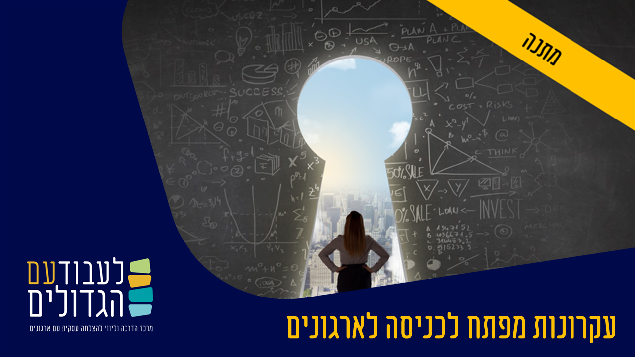 מדריך דיגיטלי עם עקרונות מפתח לכניסה לארגונים (נורית בר -לעבוד עם הגדולים) ללא עלות